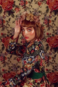 fotografia moda floral